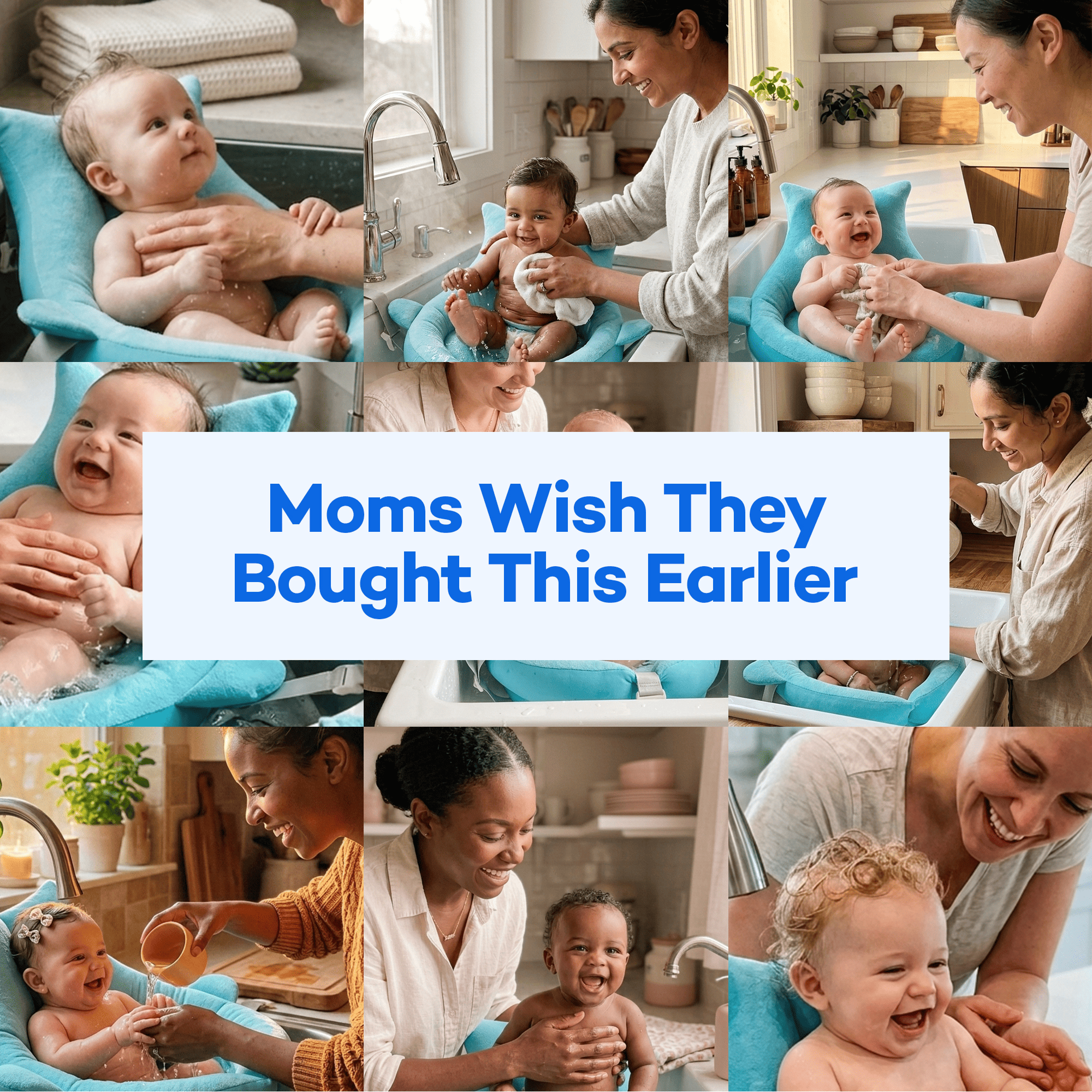 Mama Love Co™ Soft Sink Baby Bath Support